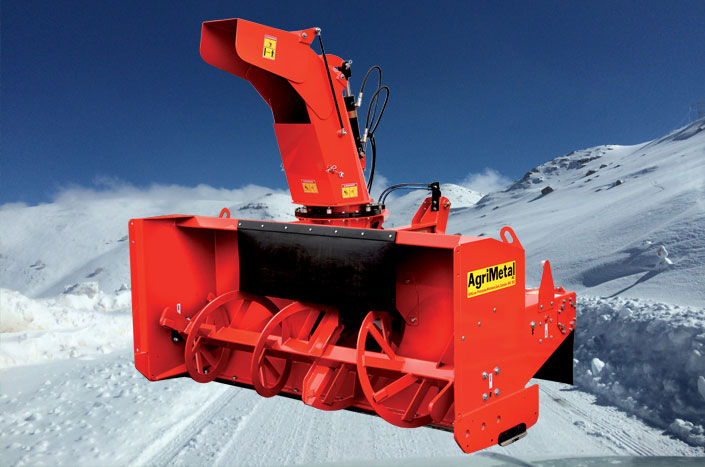 Snow blowers from Agrimetal, distributed by Nordtrac