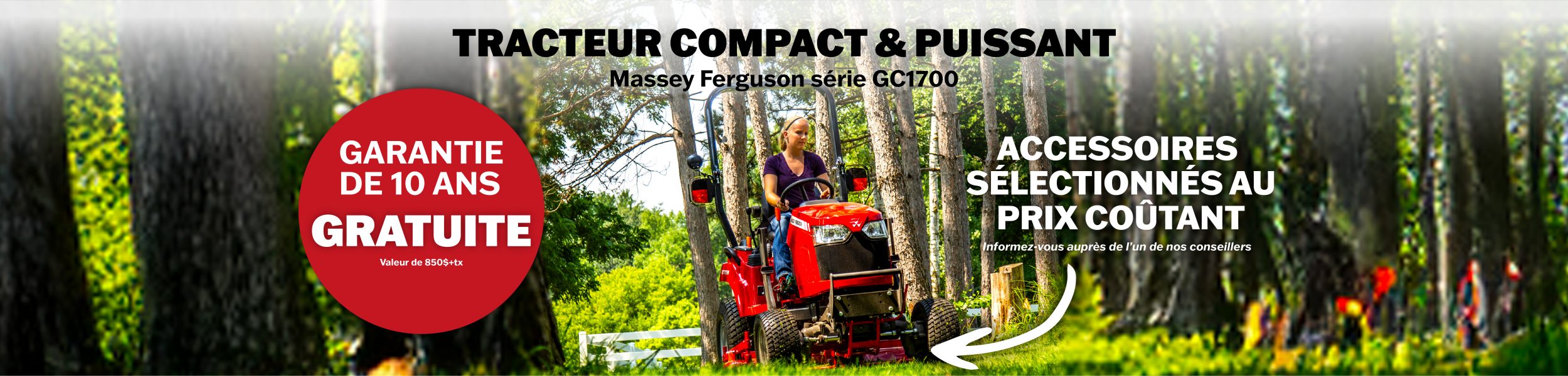 Garanti 10 ans – Tracteur compact Massey Furgeson